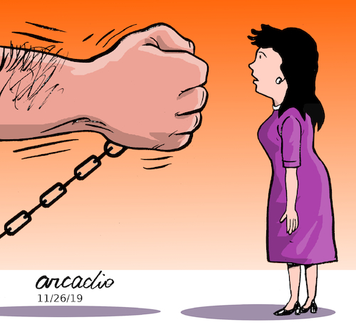 Cartoon: Stop femicide. (medium) by Cartoonarcadio tagged femicide,women,men,courts,crime