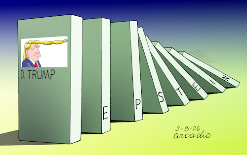 Cartoon: The Epstein effect. (medium) by Cartoonarcadio tagged epstein,trump,politicians