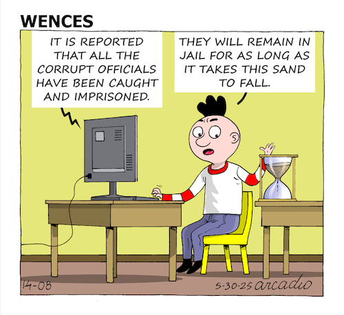 Cartoon: Wences and his Friends (medium) by Cartoonarcadio tagged wences,humor,comic