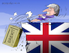 Cartoon: Brexit and May in trouble. (small) by Cartoonarcadio tagged may,euro,europe,economy,brexit