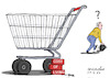 Cartoon: Cost of living (small) by Cartoonarcadio tagged shopping,economy,inflation,crisis,unemployment