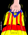 Cartoon: Dark forces. (small) by Cartoonarcadio tagged catalonia,spain,europe,idependence,rajoy,socialists