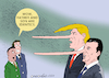 Cartoon: Donald Trump and DonalTrump Jr (small) by Cartoonarcadio tagged trump,junior,usa,us,government,russia,president
