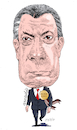 Cartoon: Juan Manuel Santos- Colombia. (small) by Cartoonarcadio tagged santos colombia president latin america farc peace