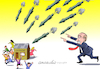 Cartoon: Missiles of Putin (small) by Cartoonarcadio tagged missiles,civilians,ukraine,war,putin,russia