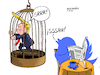 Cartoon: No more social nets. (small) by Cartoonarcadio tagged trump twitter social nets washington us president