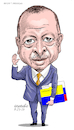 Cartoon: Recep T. Erdogan (small) by Cartoonarcadio tagged turkey erdogan president europe