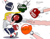 Cartoon: The challenges of Trump. (small) by Cartoonarcadio tagged trump,usa,us,government,washington