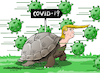 Cartoon: The emergency of Covid-19 in USA (small) by Cartoonarcadio tagged coronavirus,covid,19,usa,trump