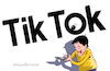 Cartoon: Tik Tok looking at you. (small) by Cartoonarcadio tagged social net china internet