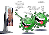 Cartoon: Trump and disinfectant. (small) by Cartoonarcadio tagged trump coronavirus covid 19