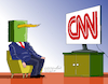 Cartoon: Trump hates CNN. (small) by Cartoonarcadio tagged trump,cnn,news,usa,us,president