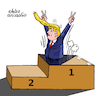 Cartoon: Trump loose. (small) by Cartoonarcadio tagged trump us elections democracy america