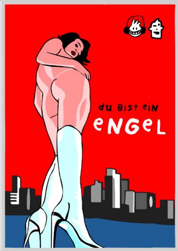 Cartoon: Du bist ein Engel (medium) by udoschoebel tagged engel,minibeatclub,egdar,udo,schöbel,