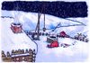 Cartoon: Busy in the wrong (small) by Lv Guo-hong tagged snow night weihnachtsmann wrong fall well
