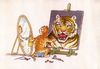 Cartoon: Self-portrait (small) by Lv Guo-hong tagged mirror cat change tiger
