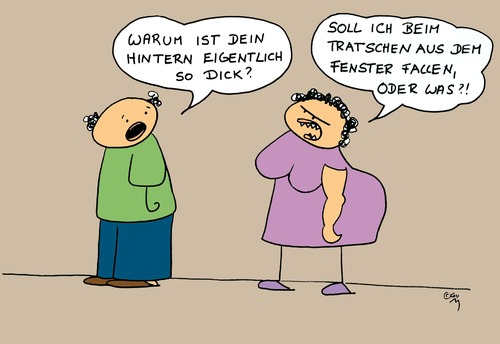 Cartoon: Figurprobleme .. (medium) by Any tagged frauen,paar,figur,missverständnis