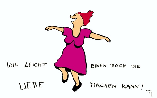 Cartoon: Liebe ist  wunderbar! (medium) by Any tagged liebe,verliebtheit,leben