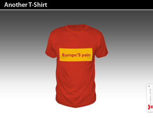 Cartoon: Another T-Shirt (medium) by PETRE tagged shirts,economic,crisis,europe,spain,euro