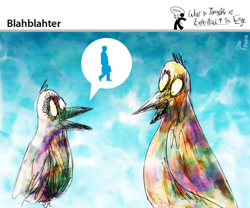 Cartoon: Blahblahter (medium) by PETRE tagged chat,tweeter