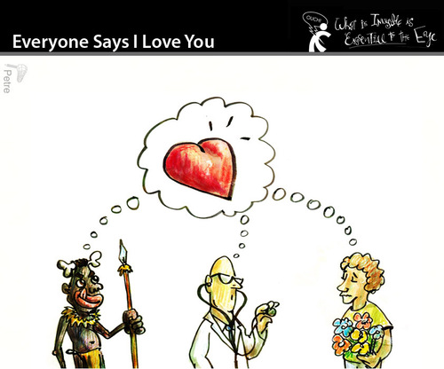 Cartoon: Everyone Says I Love Your (medium) by PETRE tagged people,toughts
