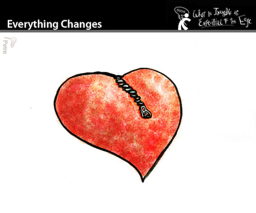 Cartoon: Everything Changes (medium) by PETRE tagged love,couples