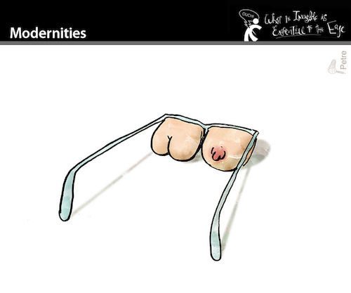 Cartoon: Modernities (medium) by PETRE tagged modernity,virtuality,erotism,reality,visions