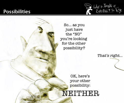Cartoon: Possibilities (medium) by PETRE tagged chances,negativity