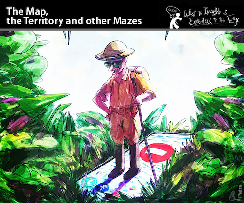 Cartoon: THE MAP THE TERRITORY... (medium) by PETRE tagged map,territory,handy,socialnets,the