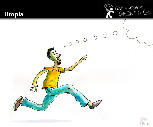 Cartoon: Utopia (medium) by PETRE tagged people,toughts,ideologies,society