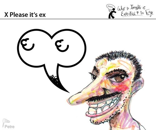 Cartoon: X Please its ex (medium) by PETRE tagged language