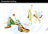 Cartoon: Alternative Ending (small) by PETRE tagged love cupido