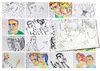 Cartoon: August sketches (small) by PETRE tagged people sketches colour drawings