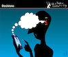 Cartoon: DECISIONS (small) by PETRE tagged ai,thoughts,künstlicheintelligenz,gedanken