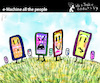Cartoon: e-Machine All the People (small) by PETRE tagged iphone,smartphone,internet,socialnets,world,machine