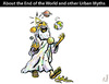 Cartoon: End of the World and other myths (small) by PETRE tagged urban myths god earth planets creation