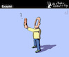 Cartoon: Escapist (small) by PETRE tagged eskapist escapist cellphone
