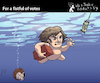 Cartoon: FOR A FISTFUL OF VOTES (small) by PETRE tagged argentina,milei,dollar,elections,wahlen