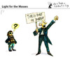 Cartoon: Light for the Masses (small) by PETRE tagged music,fantatism
