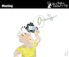 Cartoon: MEETING (small) by PETRE tagged meeting,treffen,key,schlüssel