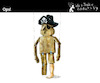 Cartoon: Ops! (small) by PETRE tagged pirates wood leg prosthesis
