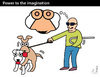 Cartoon: Power to the Imagination (small) by PETRE tagged sex blindness dogs