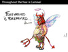 Cartoon: Throughout the Year is Carnival (small) by PETRE tagged costumes,devil,angel