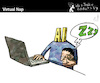 Cartoon: Virtual Nap (small) by PETRE tagged artificialintelligence künstlicheintelligenz ai