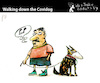 Cartoon: Walking down the Covidog (small) by PETRE tagged covid19 secondwave pandemic coronavirus hund dog