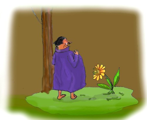 Cartoon: A flower flash (medium) by Hezz tagged flasher