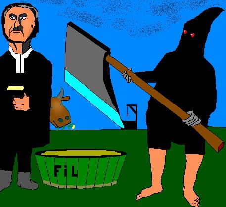 Cartoon: Fildelning (medium) by Hezz tagged fildelning,in,two,parts