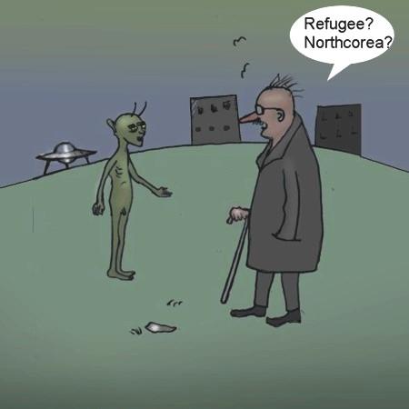 Cartoon: Mager flykting? (medium) by Hezz tagged flykting,refugee