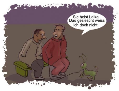 Cartoon: Ras okänd (medium) by Hezz tagged okänd,ras,kein,dackel,hund