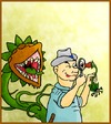 Cartoon: The botanist (small) by andriesdevries tagged botanist,biologist,plant,discovery